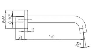 Излив для ванны Paini Cox 78CR207CAN19 хром